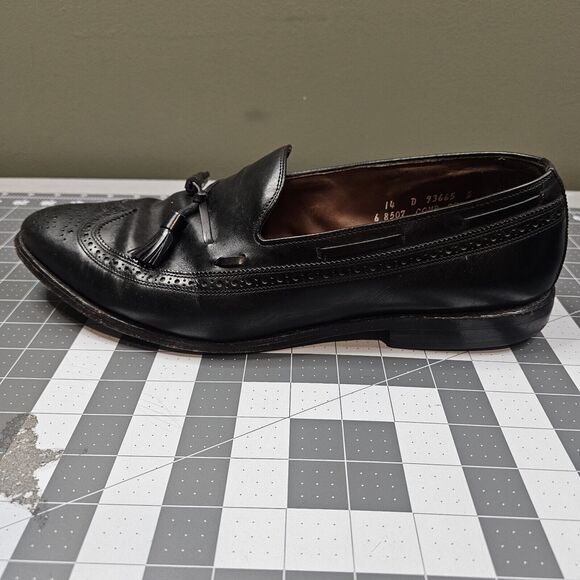 Allen Edmonds Manchester Shoe Size 14 D Black Loafer Wingtip Tassle Dress Work main image 11